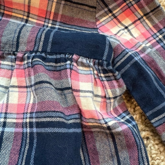 Carter’s Plaid Tunic long sleeve top and Pink Leggings outfit Size 12 Months - Picture 5 of 11